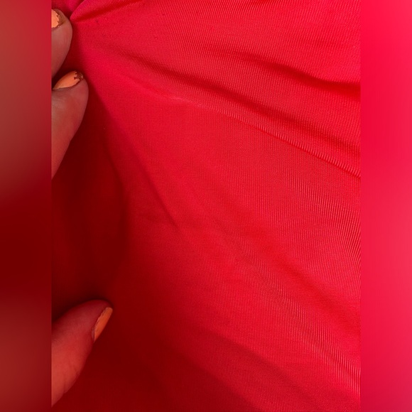 Red v neck bodysuit - Picture 2 of 2